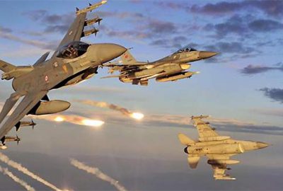 Terör hedefleri havadan vuruldu