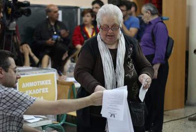 Yunanistan’da halk sandık başında