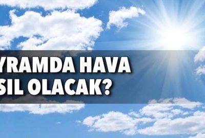 Bayramda hava nasıl olacak?