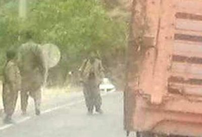 Hainler yol kesip nöbet kulübesine saldırdı!
