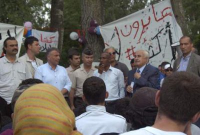 Suriyeli sığınmacılardan şok protesto