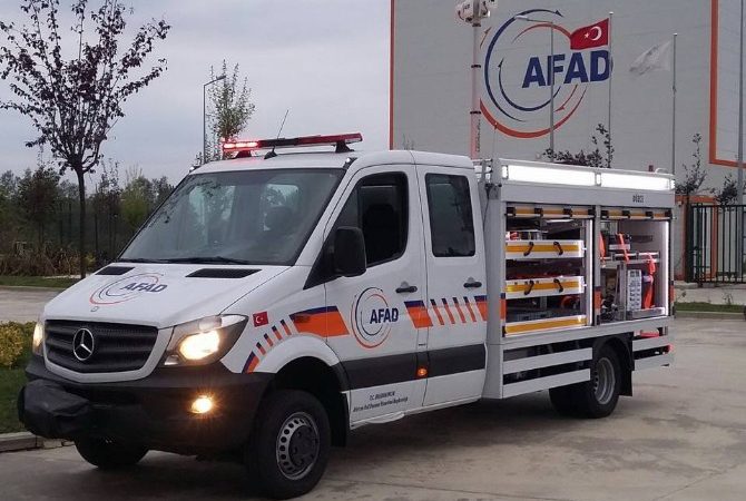 Düzce İl Afet ve Acil Durum Müdürlüğü’ne verilen araç en
