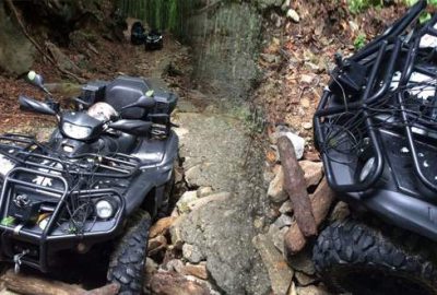 ATV’lerle dağa tırmananları jandarma kurtardı