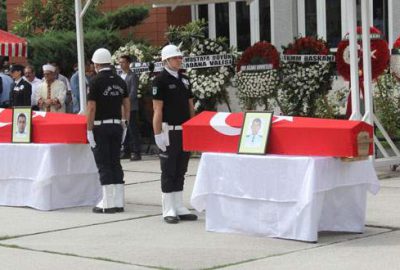 Şehit polislere veda