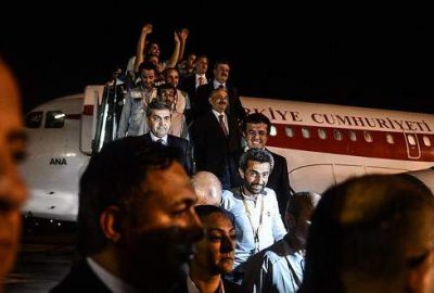 Irak’ta serbest bırakılan 16 Türk işçi Türkiye’de