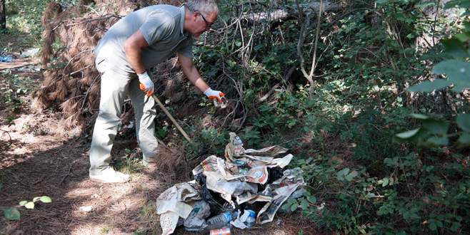 7 yılda 10 bin çuval çöp topladı