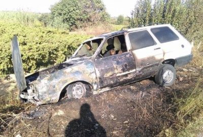 Seyir Halindeyken Alev Alev Yandı