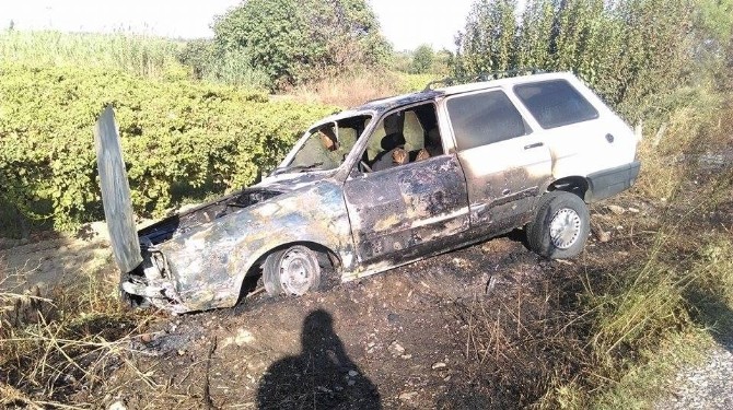 Seyir Halindeyken Alev Alev Yandı