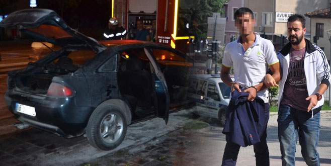 Ayrıldığı nişanlısının annesinin otomobilini yaktı