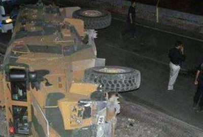 Şırnak’ta zırhlı araç devrildi: 13 asker yaralı