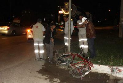 Bursa’da beton mikseri bisiklet sürücüsünü ezdi