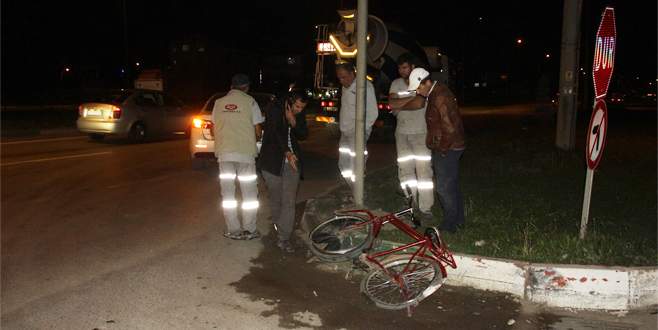 Bursa’da beton mikseri bisiklet sürücüsünü ezdi
