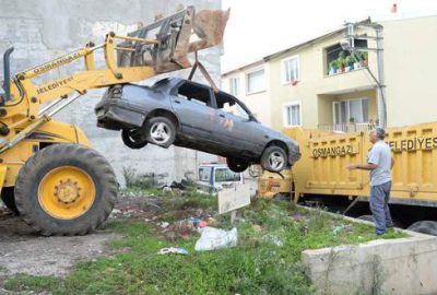 Bursa’da hurda araç temizliği