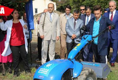 Büyükşehir’den Ziraat Lisesi’ne çapa makinesi