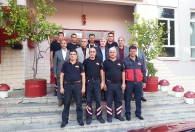 Muhtarlardan İtfaiye Personeline Ziyaret