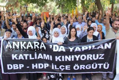 Viranşehir’de Ankara’daki Terör Saldırısına Tepki