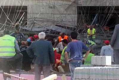 Hastane inşaatında çatı çöktü: 2 işçi öldü