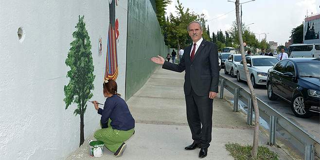 Bursa’nın caddeleri ressamlara emanet