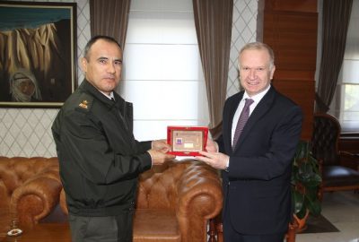 Tuğgeneral Özcan Vali Ceylan’ı Ziyaret Etti