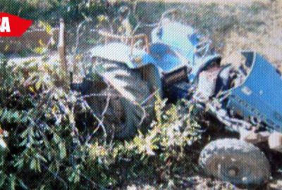 Traktör şarampole yuvarlandı: 2 yaralı