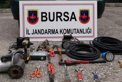 Jandarmadan mazot hırsızlarına baskın