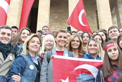Fanlarıyla Anıtkabir’de