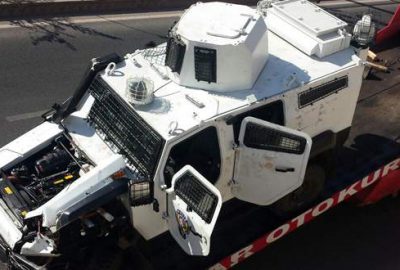 Zırhlı araç devrildi: 8 polis yaralı