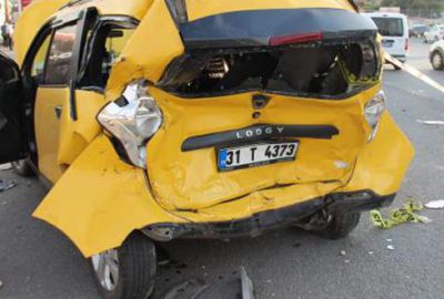 Freni patlayan otobüs 6 aracı biçti