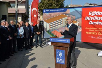 Elmasbahçeler Ortaokulu Büyükşehir ile yenileniyor