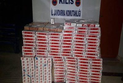 Kilis’te 11 bin 990 kaçak sigara ele geçirildi