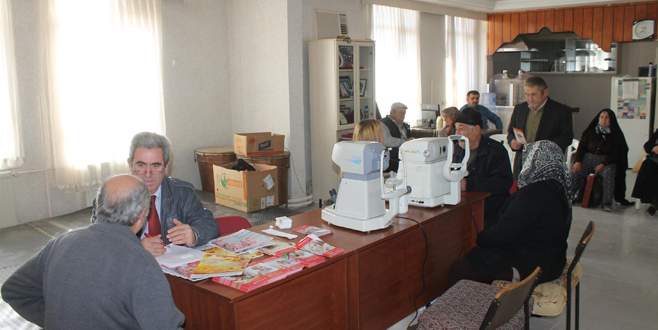 Ücretsiz göz taraması yapıldı