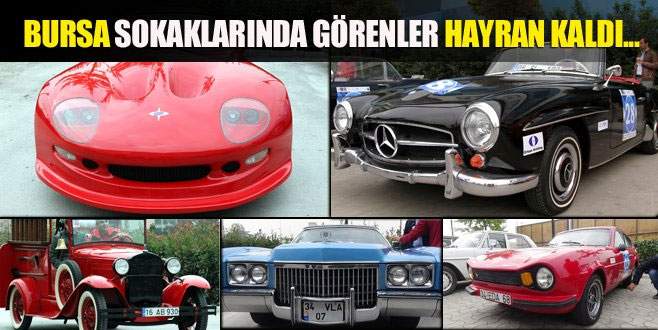 Klasik otomobiller hayran bıraktı