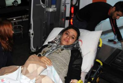 Polise atılan roket eve isabet etti!