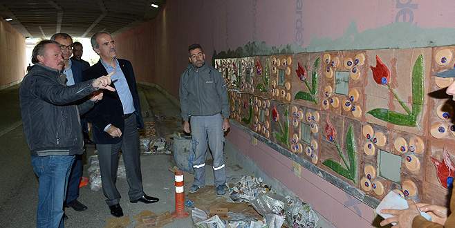 Yeşil Tüneli’ne ‘çinili’ makyaj