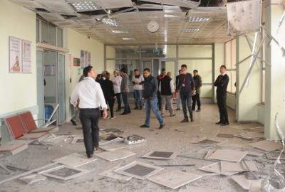PKK roketi hastaneyi vurdu