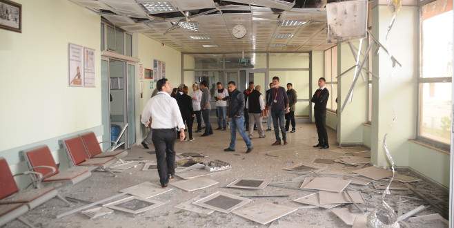 PKK roketi hastaneyi vurdu