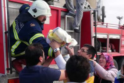 Yangında can pazarı