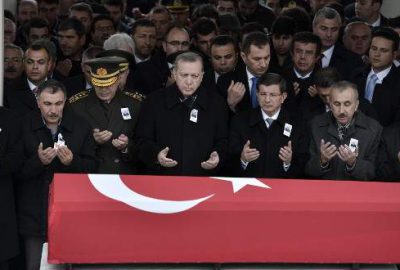 Şehit astsubayı devletin zirvesi uğurladı