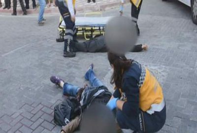 Sokak ortasında eski koca dehşeti!