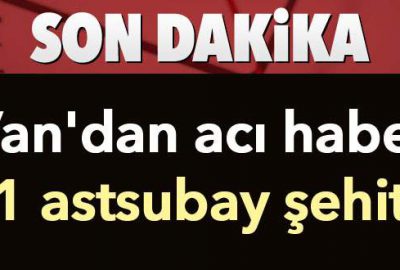 Van’da terör saldırısı: 1 şehit