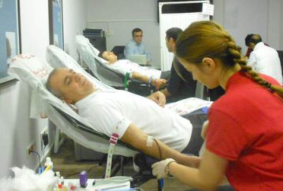 Hilton personelinden kan bağışı