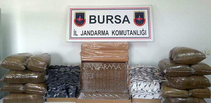 Bursa’da kaçak sigara operasyonu