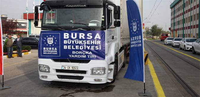 Bursa’dan Artvin’e yardım eli