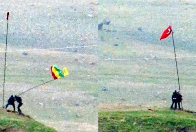 Cizre’de silah sesleri altında bayrak operasyonu