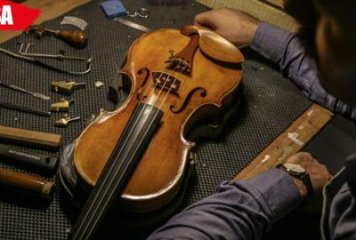 Diş hekimi aletleriyle ‘keman tedavi ediyor’