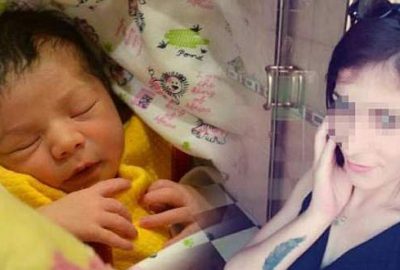 Bebeğini tuvalete bırakan anne yakalandı