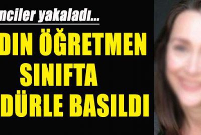 Müdür ve öğretmen sınıfta çıplak basıldı