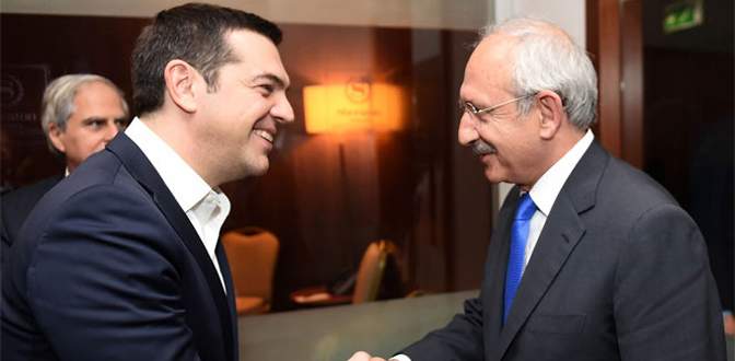 Kılıçdaroğlu, Yunanistan Başbakanı Çipras ile görüştü