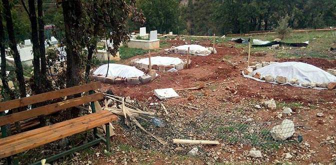 Terörist cenazeleri gizlice gömülmüş