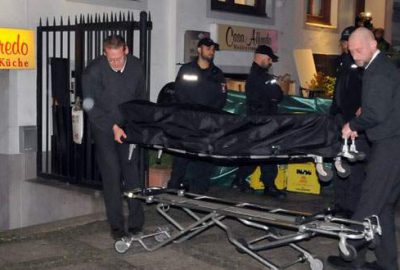 Restoranın zeminine gömüp, üstüne beton dökmüşler